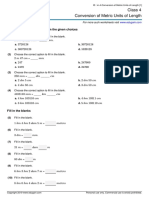 Class 4 Conversion of Metric Units of Length: Choose Correct Answer(s) From The Given Choices