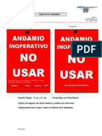 Tarjetas de andamios seguras