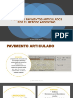 Diseño de Pavimentos Articulados Por El Método Argentino PDF