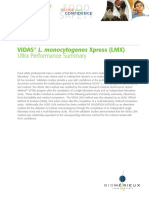 Vidas L. Monocytogenes Xpress (LMX) Ultra Performance Summary