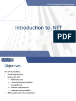 Visual Programming Languages and .NET Introduction