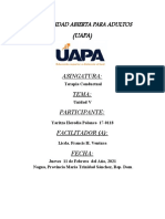 Tareas #5 Terapia Conductual