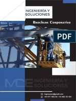 Brochure Corporativo MCE Ingeniería y Soluciones S.A.C.