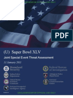 Super Bowl threat assessment 2011