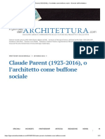 BerselliSilvia_Claude Parent (1923-2016), o l’architetto come buffone sociale - Giornale dell'Architettura