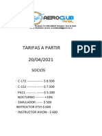 tarifas abril2021