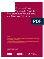 Guía de Práctica Clínica para El Manejo de Pacientes Con Trastornos de Ansiedad en Atención Primaria