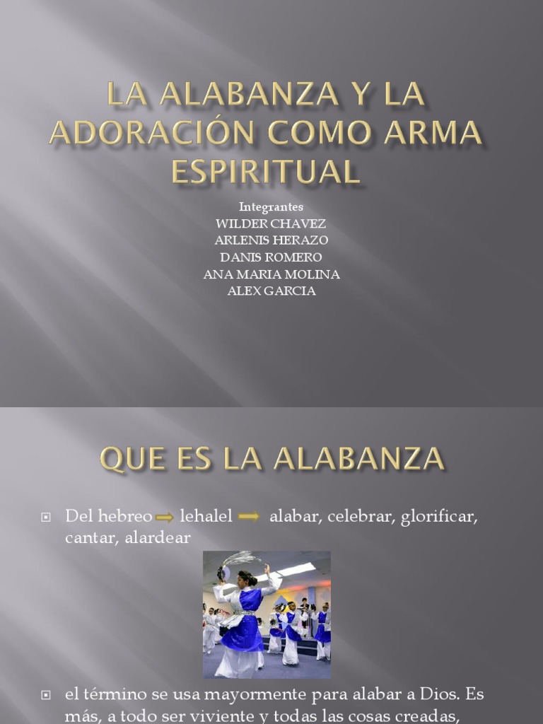 La Alabanza y La Adoración Como Arma Espiritual | PDF | eucaristía | Dios