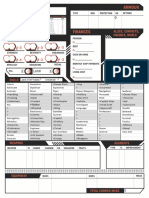 Character Creation Sheet fillable Traveller