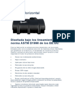 Tanque Horizontal ROTOPLAS