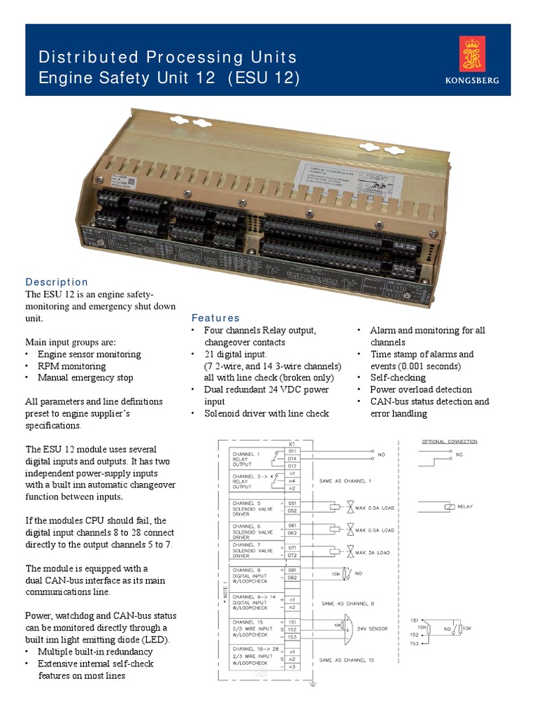 Engine Safety Unit 12 (ESU 12) : Distributed Processing Units | PDF ...