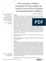 Das Ruas para A Mídia - o Assassinato de Uma Mulher em Situação de Rua No RJ e Seu Enquadramento Midiático