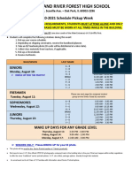 Oak Park and River Forest High School: 2020-2021 Schedule Pickup Week