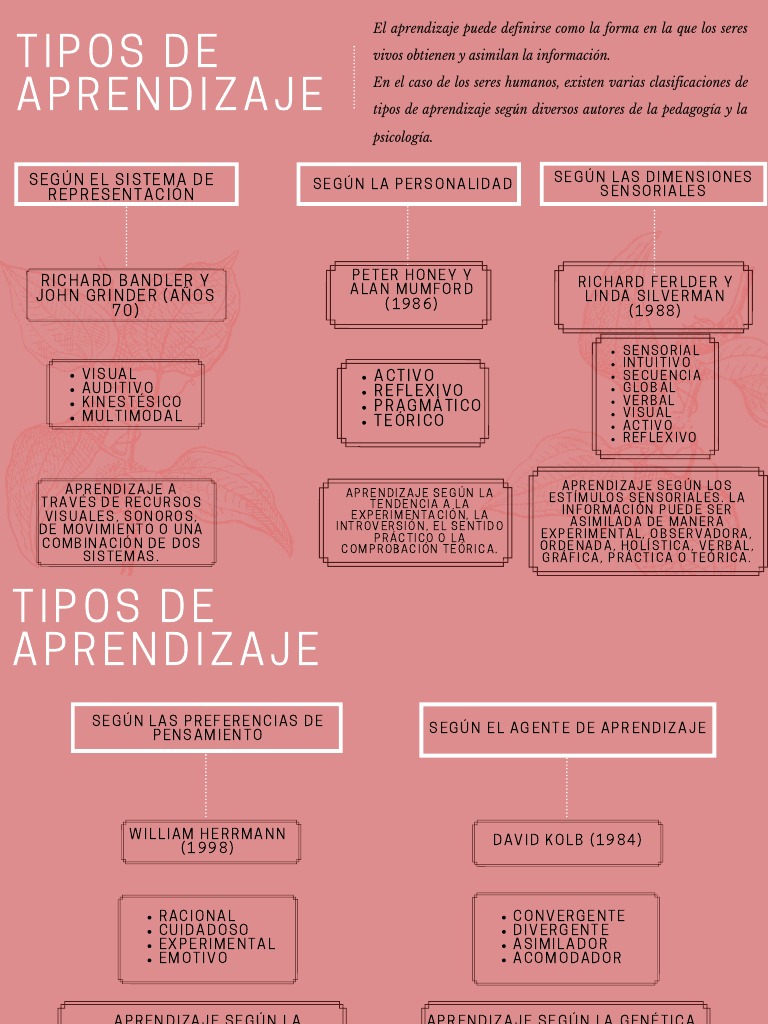 Tipos de Aprendizaje: Visual, Auditivo y Más | PDF | Aprendizaje ...