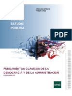 Fundamentos Clásicos de La Democracia y de La Administración