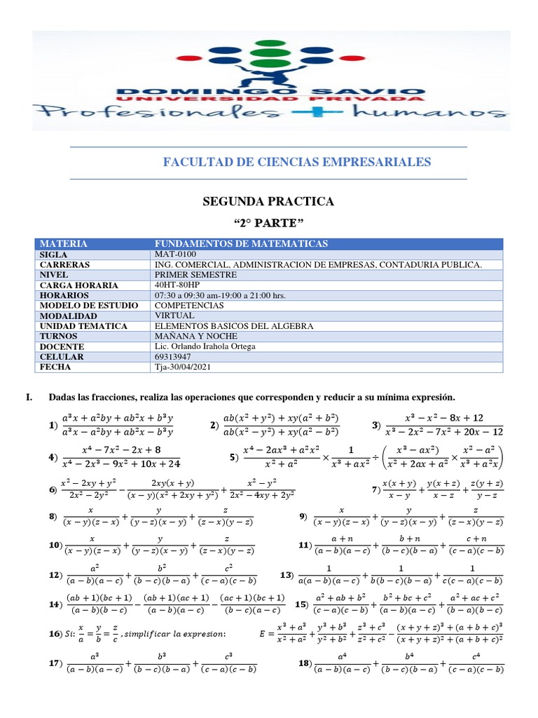 Segunda Practica 2°parte | PDF