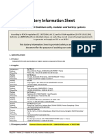 Battery Information Sheet: Industrial Nickel-Cadmium Cells, Modules and Battery Systems