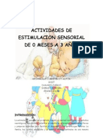 Actividades de Estimulación Sensorial