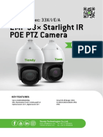 2MP 33× Starlight IR POE PTZ Camera: TC-H326S Spec: 33X/I/E/A