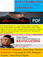 Homenaje al Comandante Tomás Borge