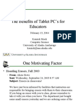 Benefits of Tablet PCs for Educators