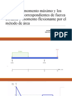 Calcular El Momento Máximo y Los Diagramas Correspondientes