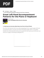 Left Hand Piano Patterns Guide | PDF | Variation (Music) | Music Theory