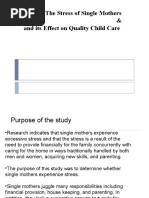 Download The Stress of Single Mothersand its Effect on Quality Child Care by Gunjan Dada SN50782948 doc pdf