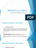 Impuesto A La Renta: Rentas de Primera Categoría