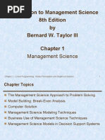 Introduction To Management Science 8th Edition by Bernard W. Taylor III