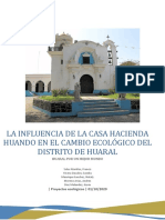 La influencia de la casa hacienda Huando en el cambio ecológico de Huaral
