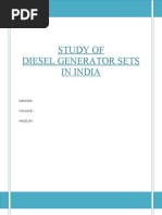Download A Study on Diesel Generator Sets in India by Royal Projects SN50783243 doc pdf
