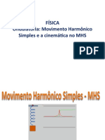 Ondulatória Movimento Harmônico Simples e Cinemática No MHS