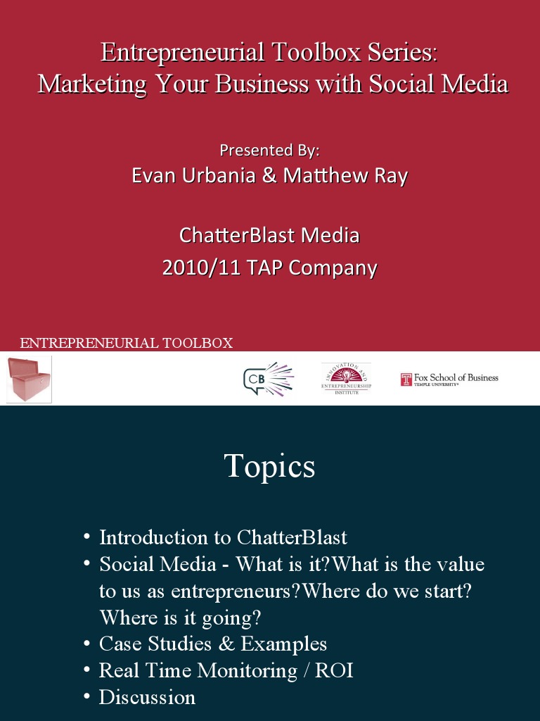 Social Media Marketing for Entrepreneurs | PDF | Popular Culture ...