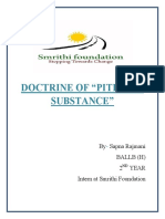 doctrine of pith and substance -sapna