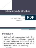 Introduction To Structure: Mrs. Maria Cristina A. Magon (Instructor)
