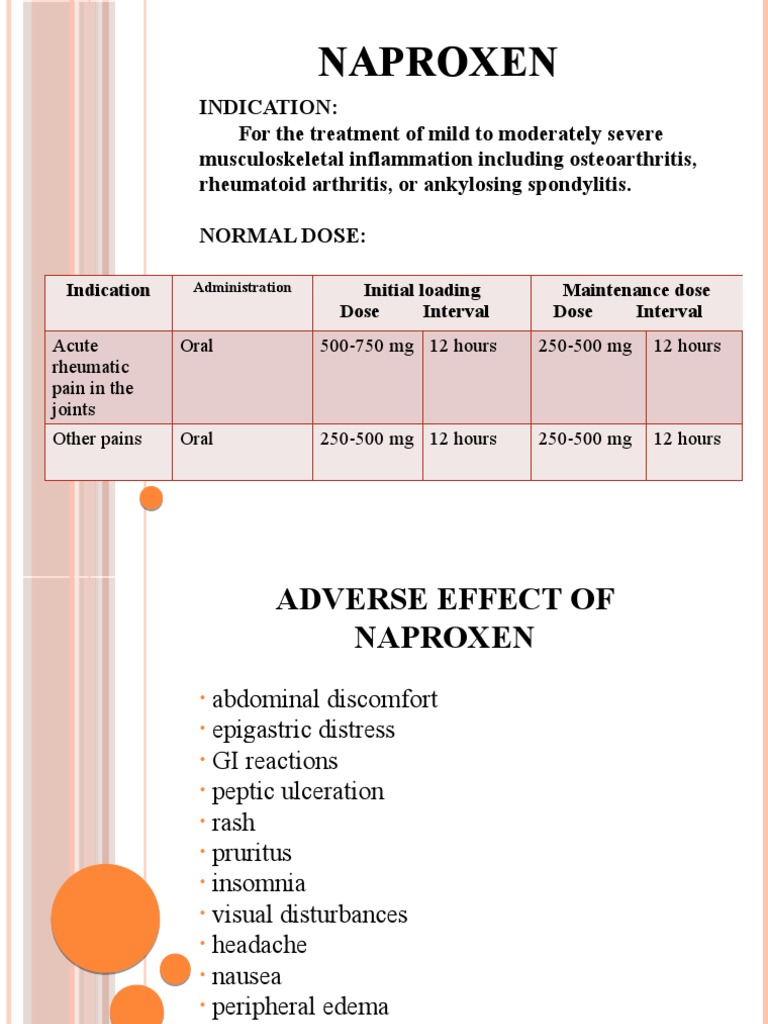 Naproxen: Uses, Dosage, and Side Effects | PDF