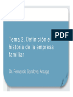 Tema 2 - Definición Historia de La Empresa Familiar