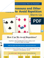 t2 e 3953 Year 4 Using Pronouns and Other Nouns To Avoid Repetition Warm Up Powerpoint - Ver - 5