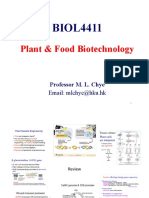 BIOL4411: Plant & Food Biotechnology
