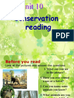 Conservation Reading: Unit 10