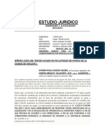 Estudio Juridico: Señora Jueza Del Tercer Jugado de Paz Letrado de Familia de La Ciudad de Chiclayo.