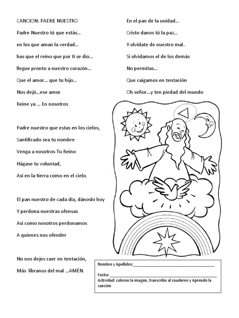 Cancion Padre Nuestro | PDF