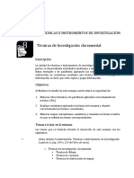 Técnicas e Instrumentos de Investigación