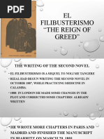 EL Filibusterismo "The Reign of Greed"