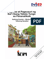Signed Off - Pagbabasa at Pagsusuri11 - q3 - m4 - Tekstong