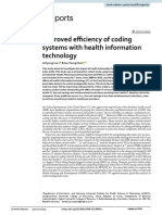 Improved Efficiency of Coding Systems With Health Information Technology