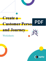 Create Customer Personas and Journey Worksheets