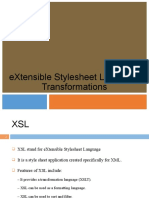 Extensible Stylesheet Language Transformations