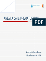Anemia de La Prematuridad
